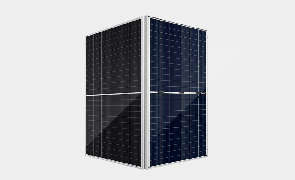 天合光伏500w双玻双面光伏组件产品整体展示