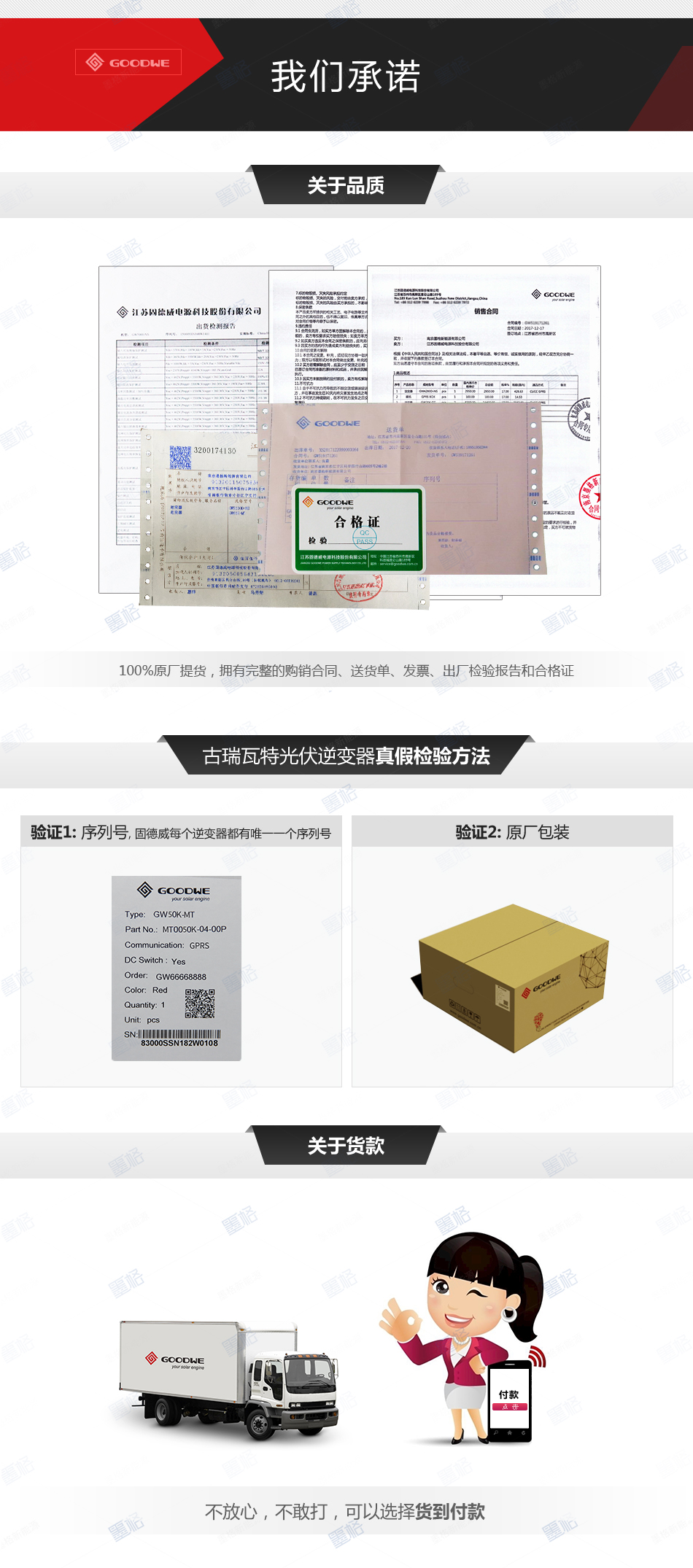 固德威并网逆变器光伏逆变器-50-60-70kw-三相四路并网逆变器-家用并网发电系统